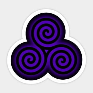 Triple Spiral Sticker